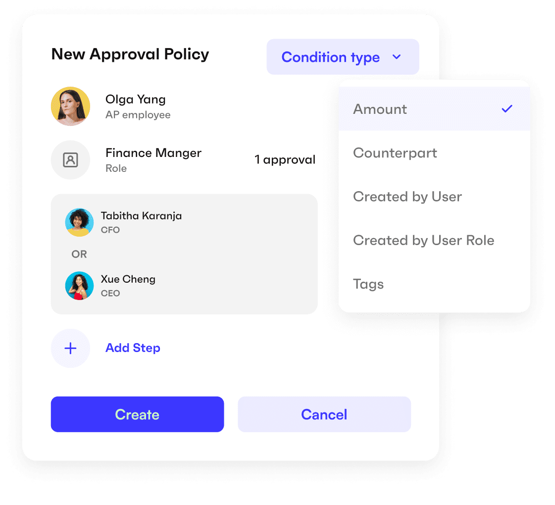 Approval workflows