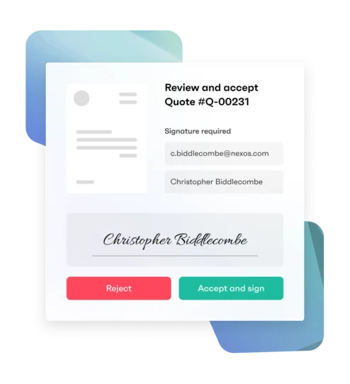 Accept Quotes with eSignatures