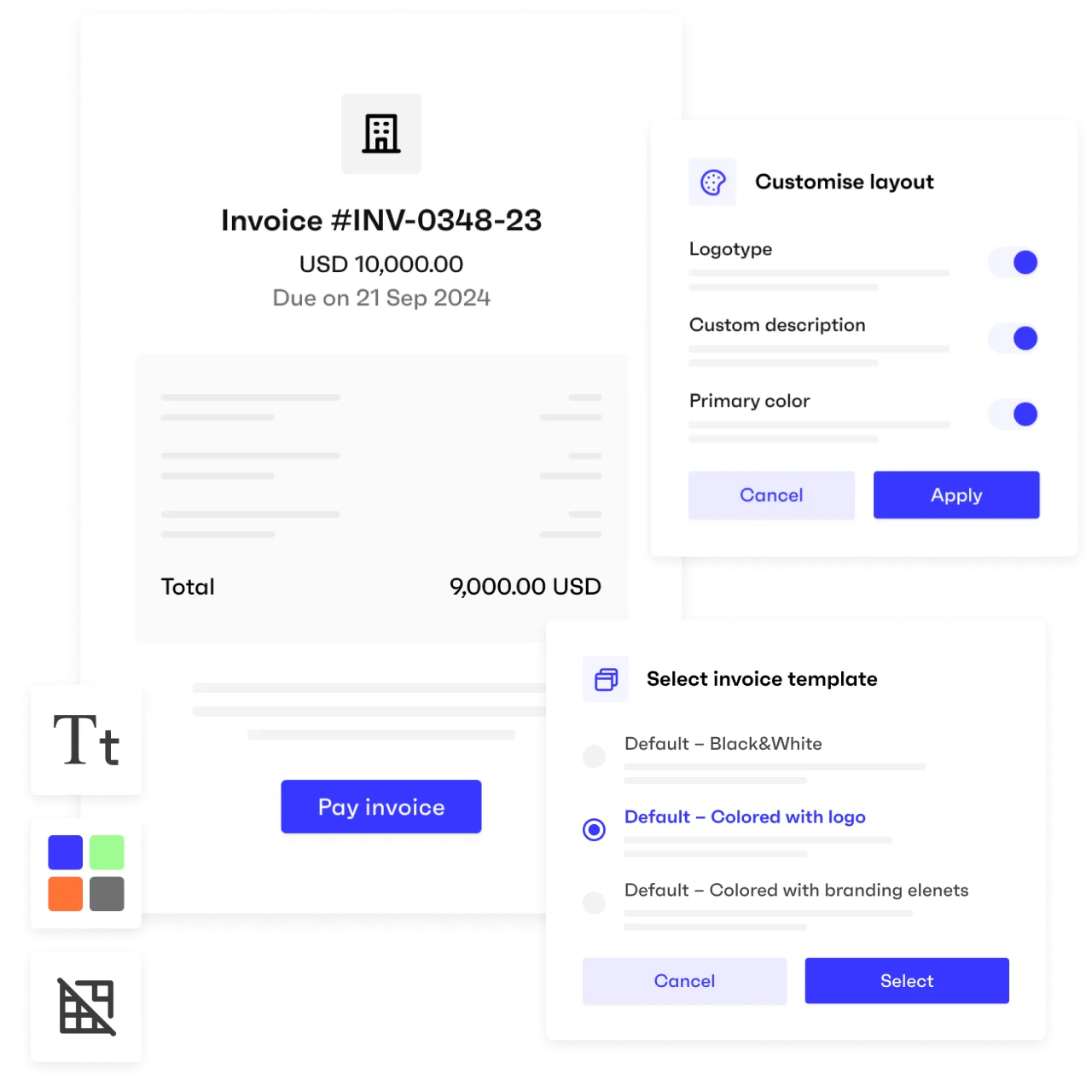 snpt invoicecustomisation